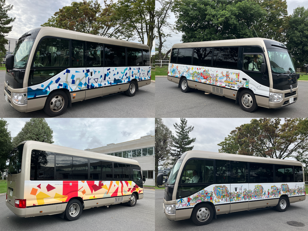 【エイブルアート・カンパニー】トヨタ自動車の名古屋〜豊田間を走るバスのラッピングになりました！